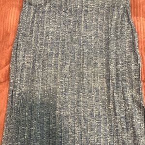 Blue long skirt slit on both sides size small